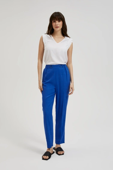 Koszula z falbaną na ramionach biała