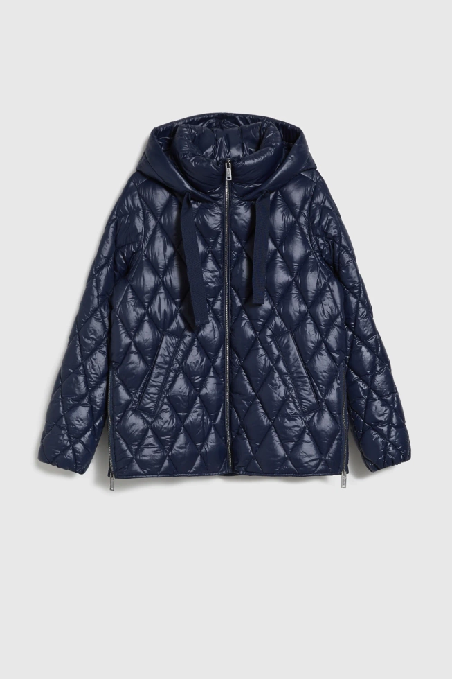 Pikowana kurtka granatowa