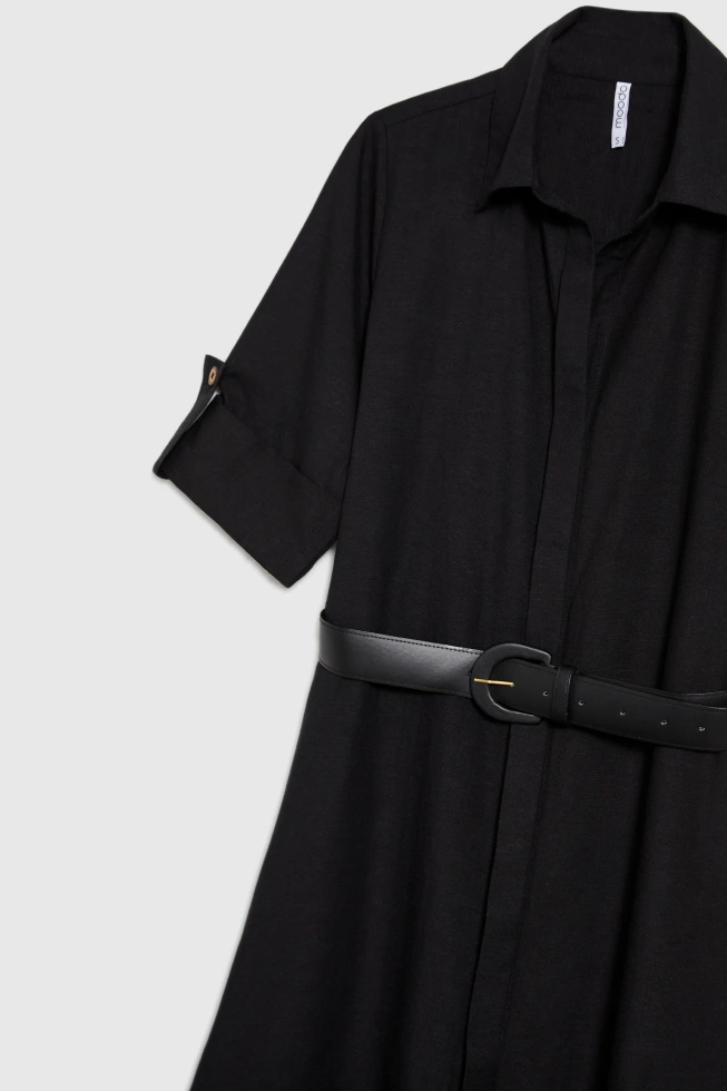 Szmizjerka midi czarna