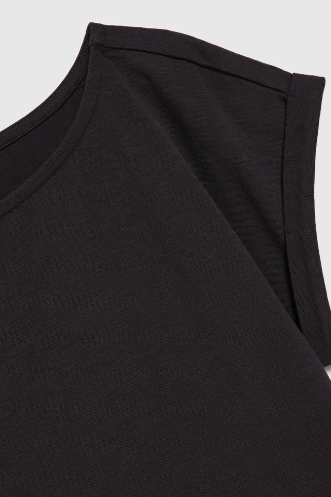 T-shirt z okrągłym dekoltem czarny