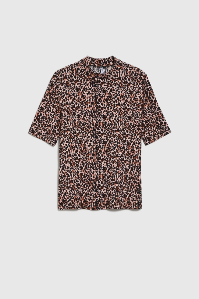 Bluzka w panterkę czarna