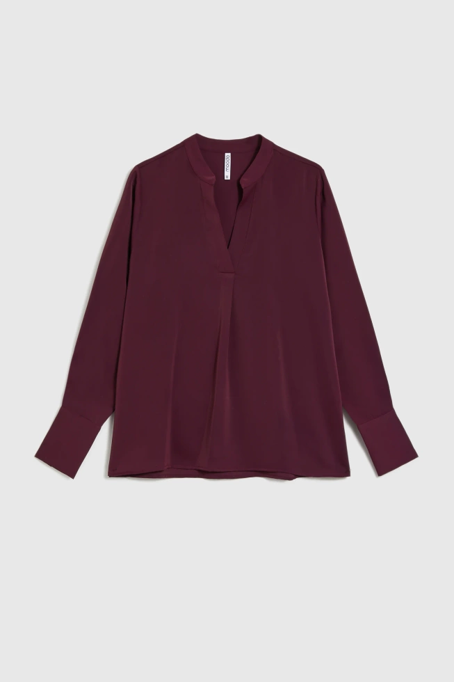 Elegancka koszula burgundowa