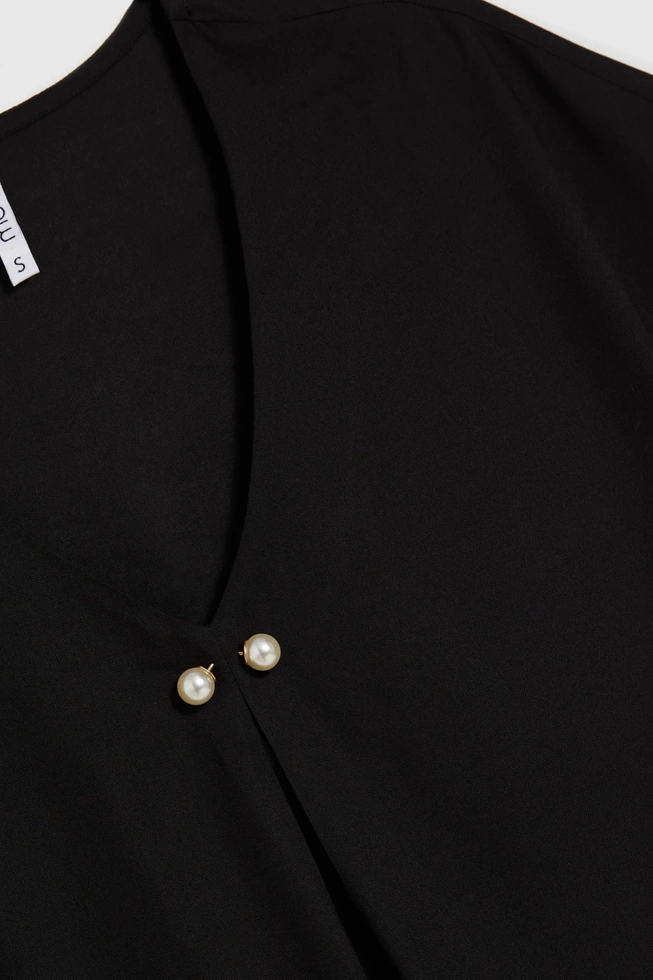 Wiskozowa koszula czarna