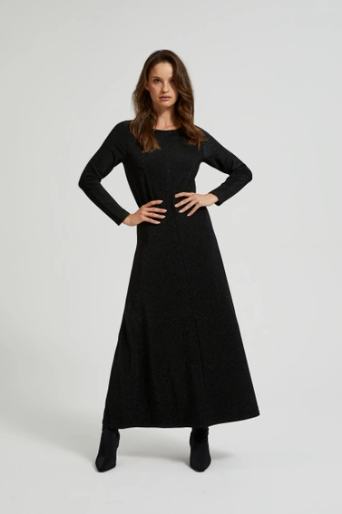 Elegancka sukienka maxi czarna