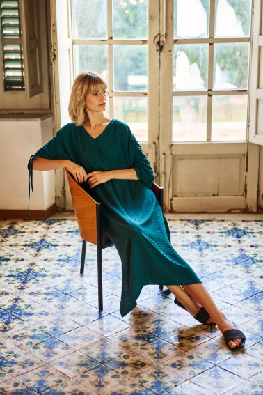 Sukienka midi zielona 