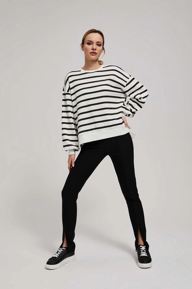 Bluza w paski z bufaistymi rękawami