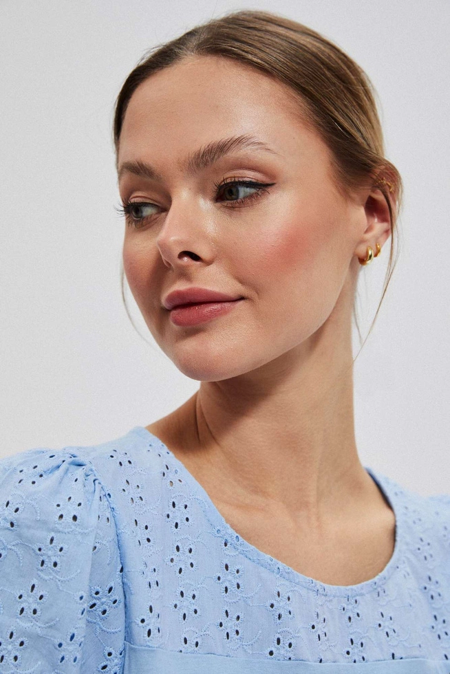 Bawełniana bluzka z bufkami