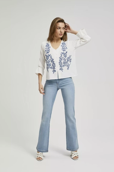 Koszula zapinana na guziki biała