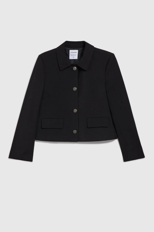 Marynarka z kieszeniami czarna