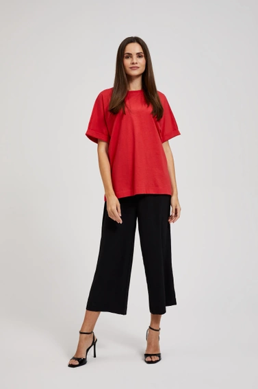 Bluzka oversize czerwona