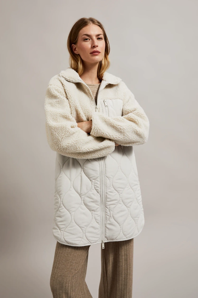 Kurtka teddy beżowa