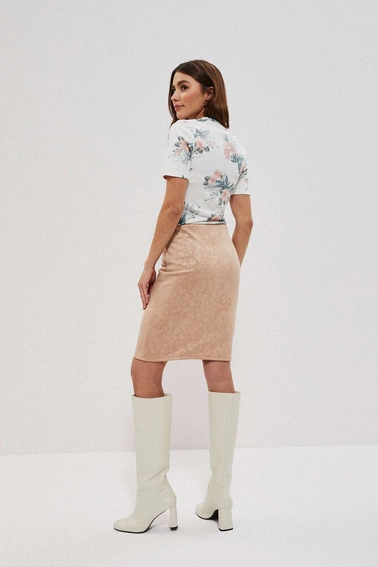 Spódnica ołówkowa karmelowa