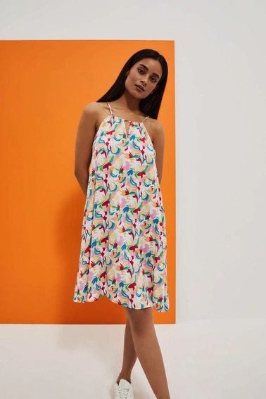 Wzorzysta sukienka na ramiączka