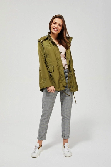 Kurtka wiatrówka z kapturem