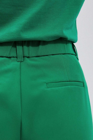 Spodnie z szerokimi nogawkami zielona