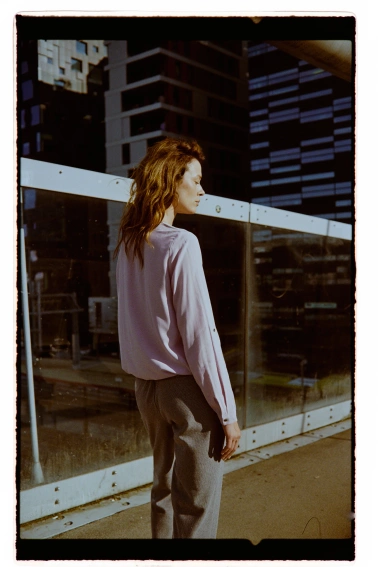 Koszula z wiskozy różowa