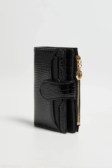 Portfel w zwierzęcy wzór czarny