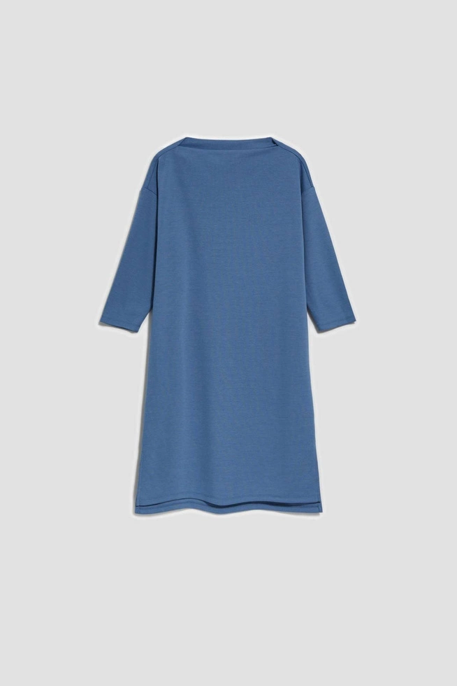 Prosta sukienka ciemnoniebieski