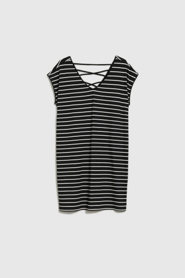 Sukienka w paski czarna