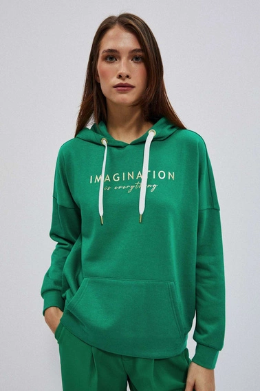 Bluza z kapturem i napisem