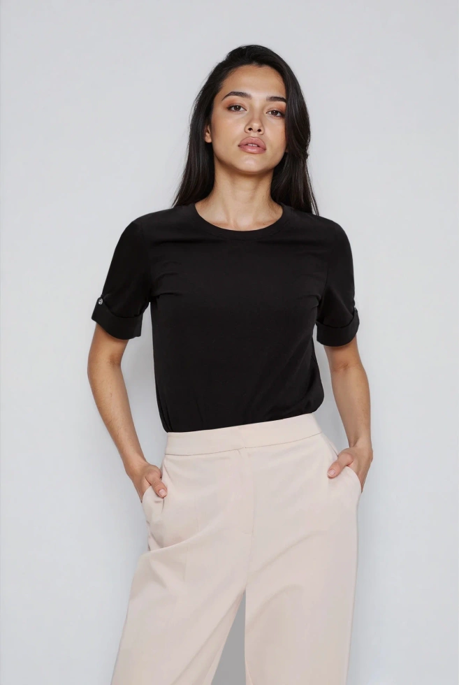 Bawełniana bluzka czarna