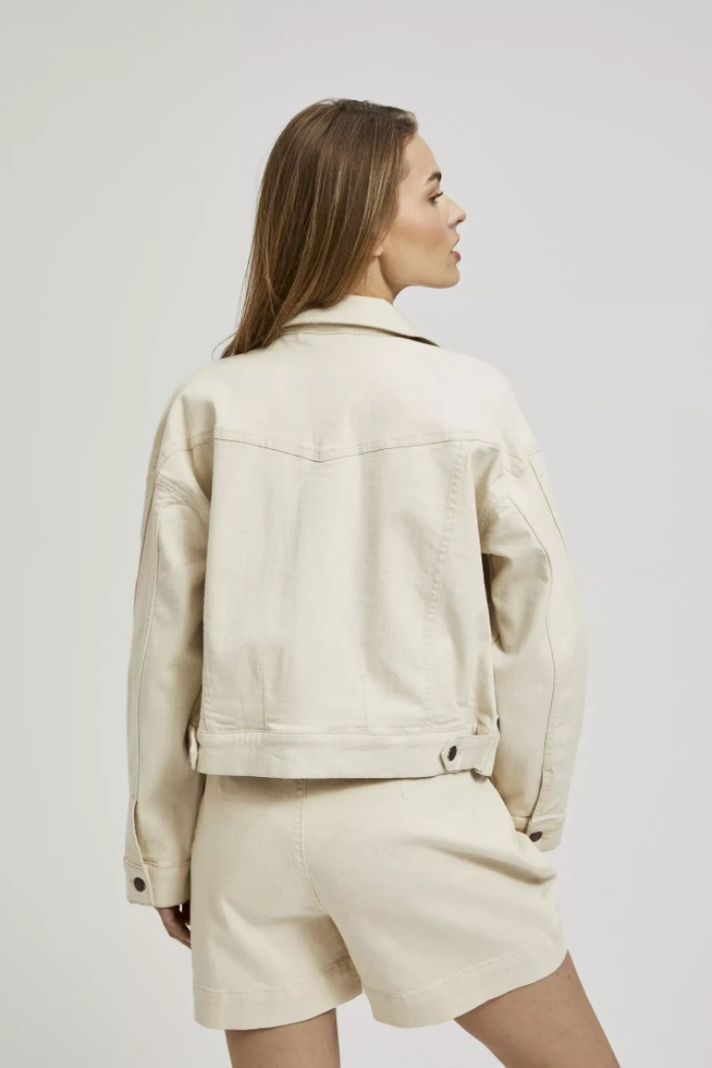 Jeansowa kurtka beżowa