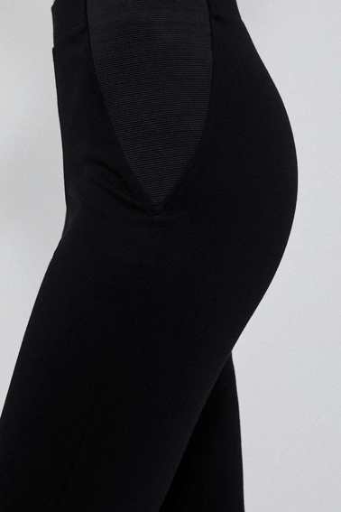 Legginsy z gumą w pasie czarne