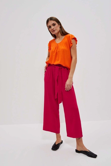 Spodnie kuloty truskawkowe