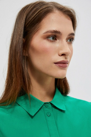 Koszulowa sukienka zielona