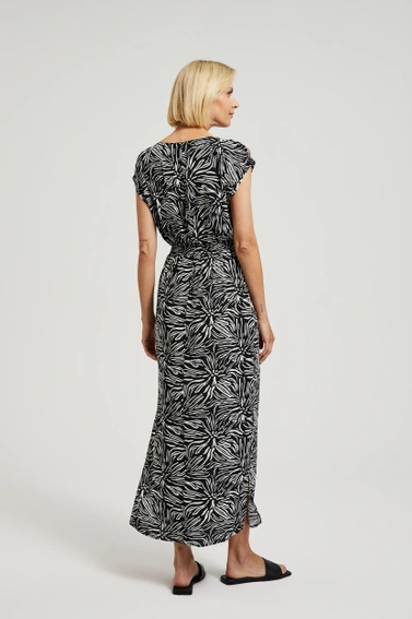 Wiskozowa sukienka maxi czarna