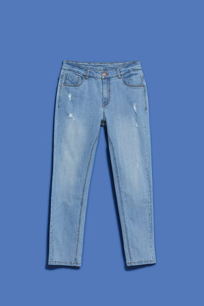 Jeansy niebieskie z prostą nogawką