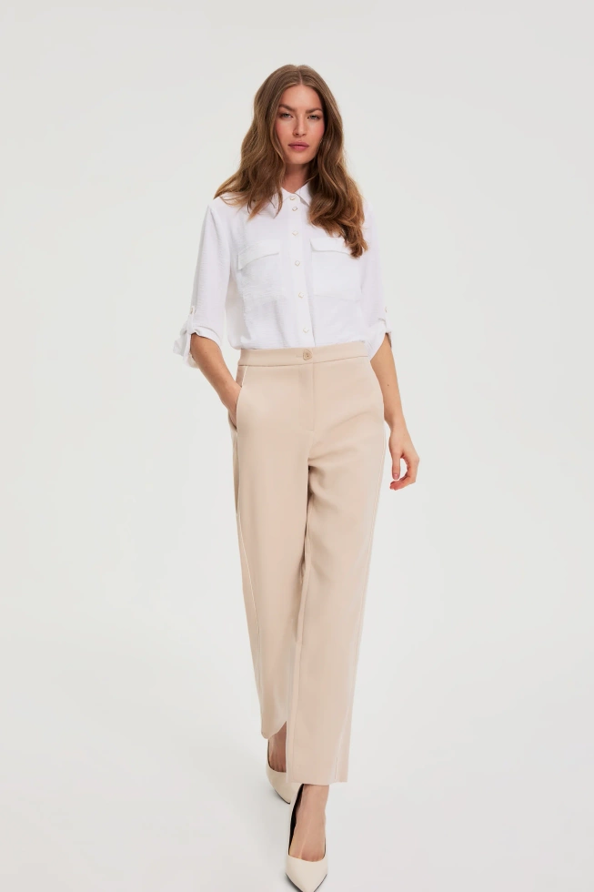 Eleganckie spodnie beżowe