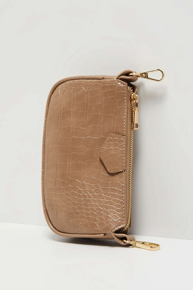 Torebka na ramię ciemnobeżowa