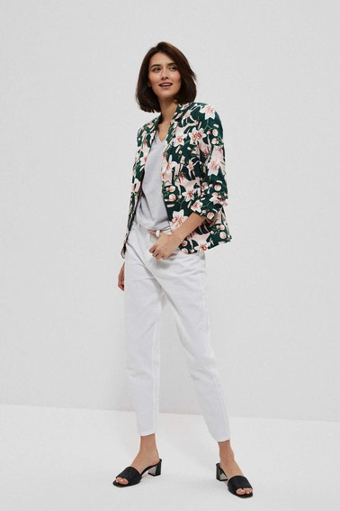 Marynarka z roślinnym printem