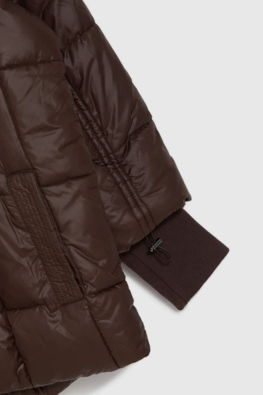 Pikowana kurtka brązowa 
