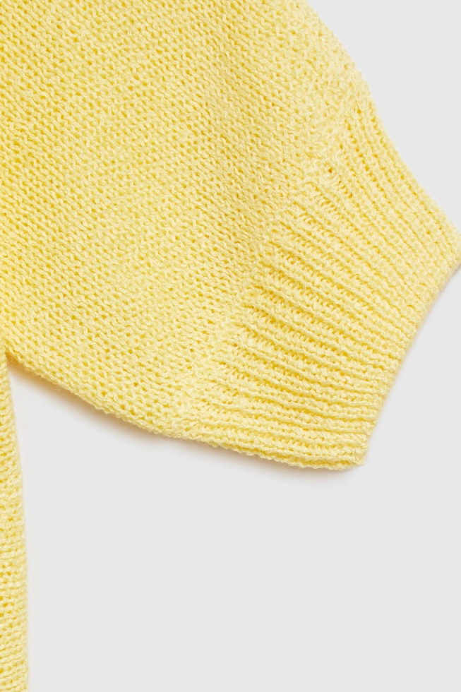 Cienki sweter żółty