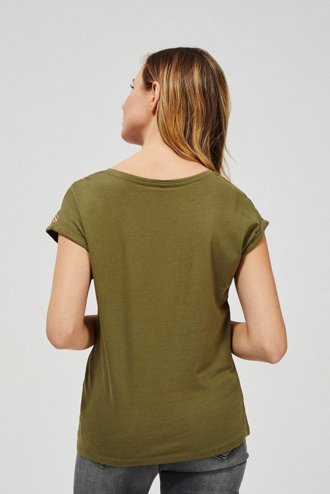 Bluzka z błyszczącym nadrukiem