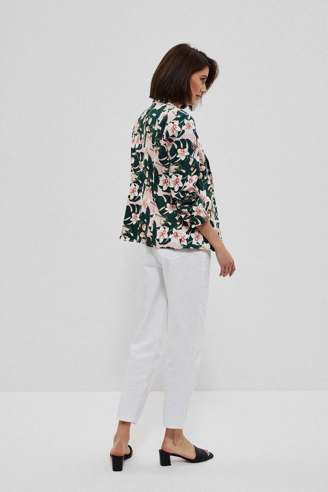 Marynarka z roślinnym printem