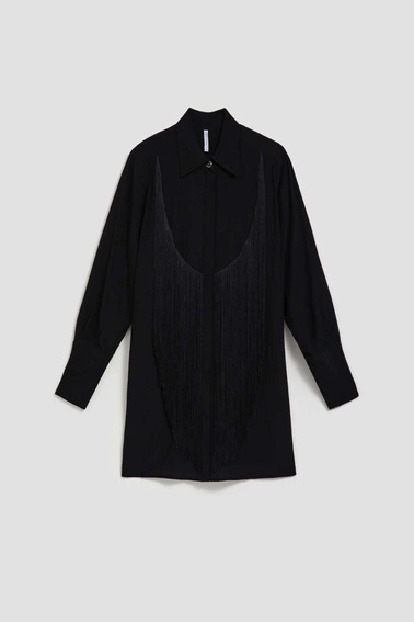 Koszula oversize z frędzlami