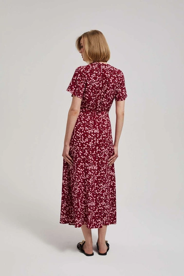 Sukienka maxi truskawkowa