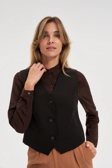 Elegancka kamizelka czarna