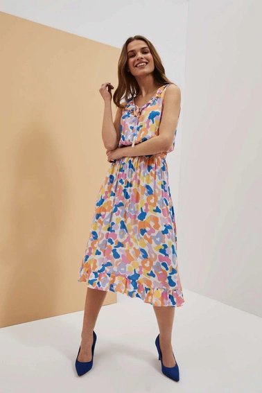 Wiskozowa sukienka midi