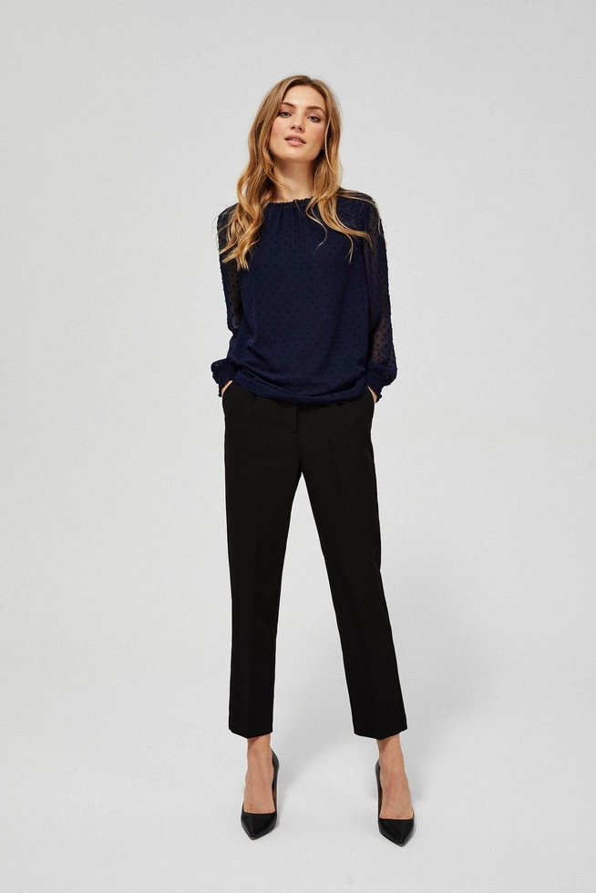 Koszula z transparentnymi rękawami