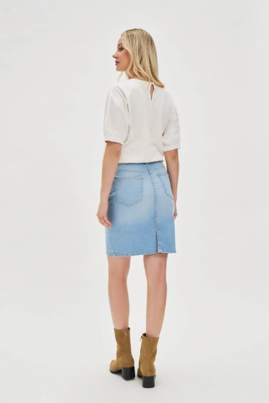 Jeansowa spódnica niebieska