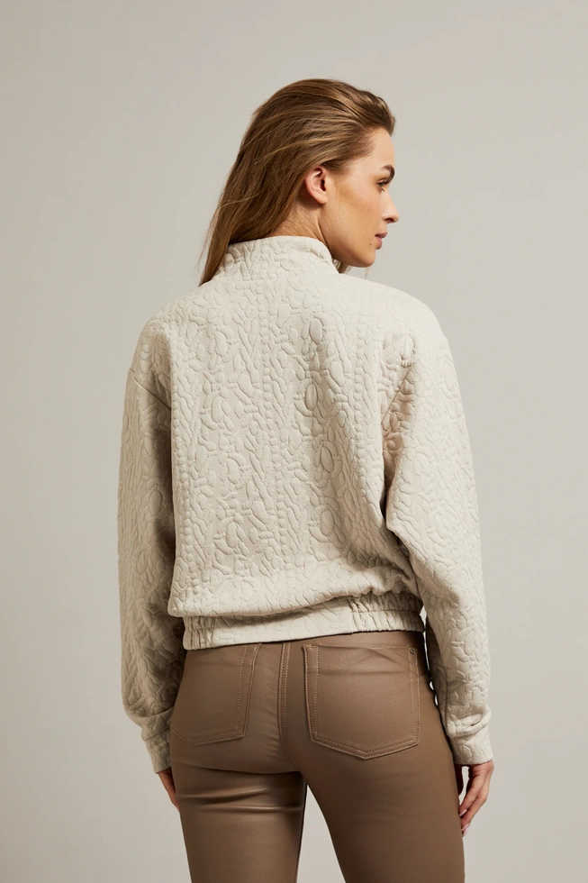 Rozpinana bluza beżowa