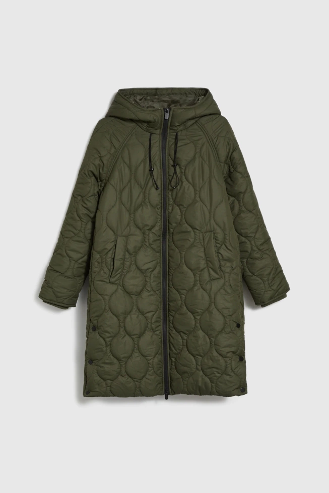 Pikowana kurtka zielona