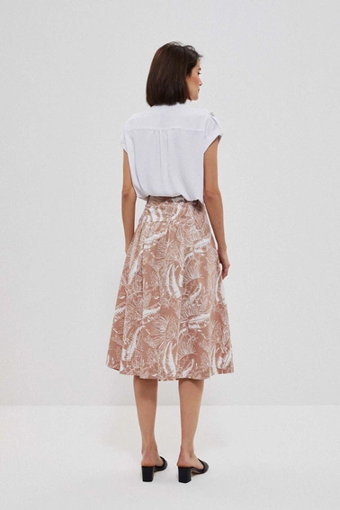 Wzorzysta spódnica z kieszeniami