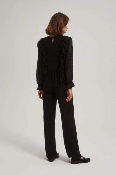 Spodnie w kant czarne