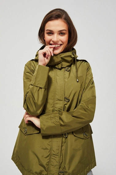 Kurtka wiatrówka z kapturem