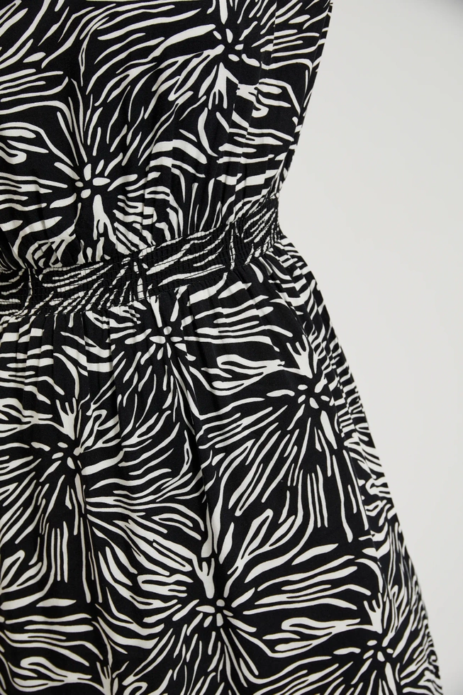 Wiskozowa sukienka maxi czarna